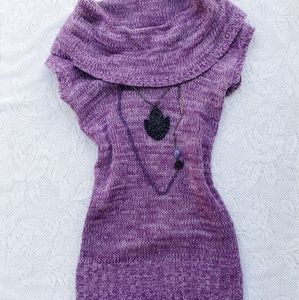 💥Women's purple sweater dress